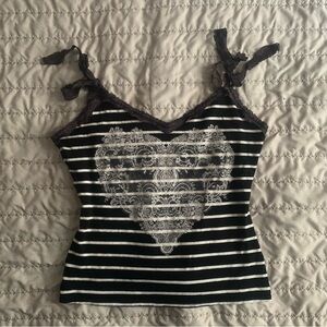 Morgan De Toi striped tie top